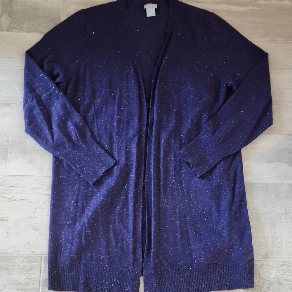Chico's Deep Purple Cardigan Sweater